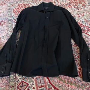 Gucci men’s  fitted black dress shirt